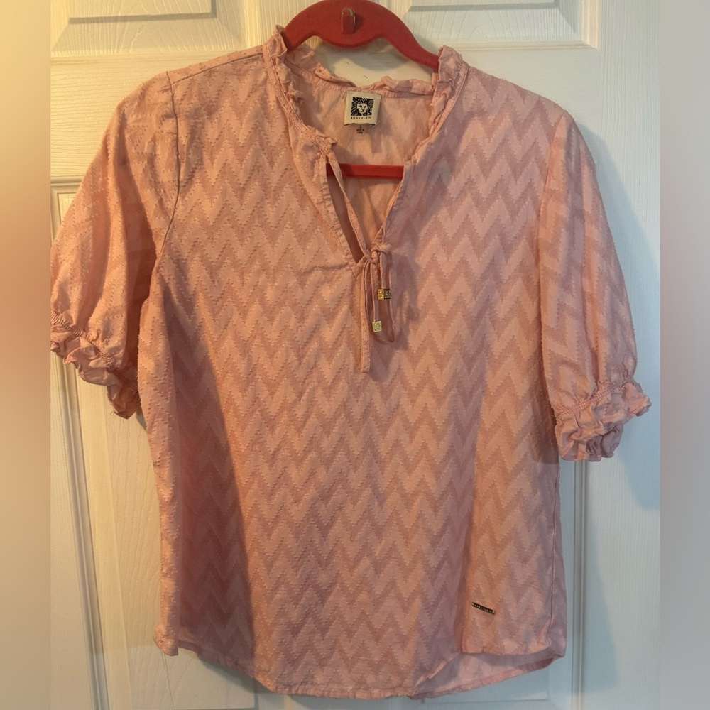 Anne Klein Short Sleeve Blouse